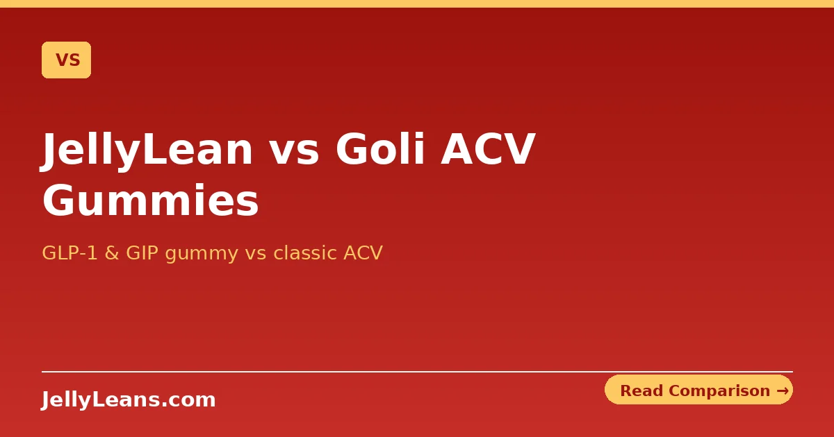 JellyLean vs Goli ACV Gummies — JellyLean comparison