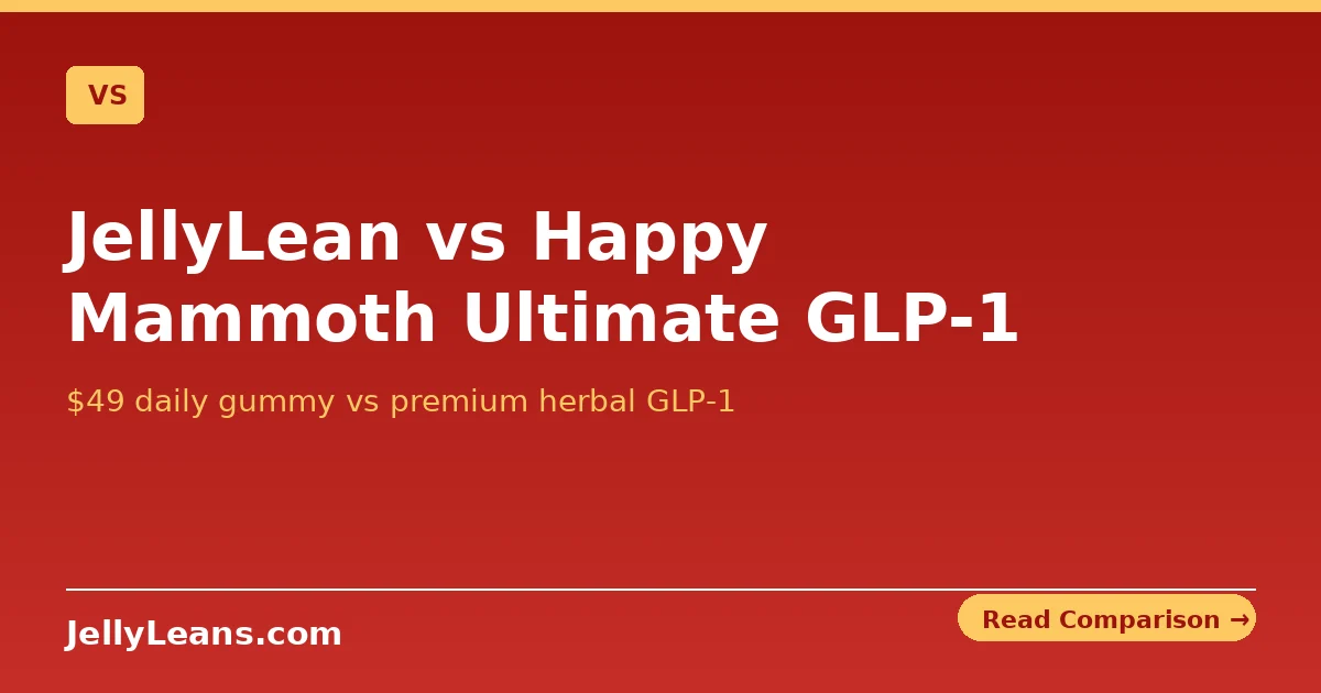 JellyLean vs Happy Mammoth Ultimate GLP-1 — JellyLean comparison